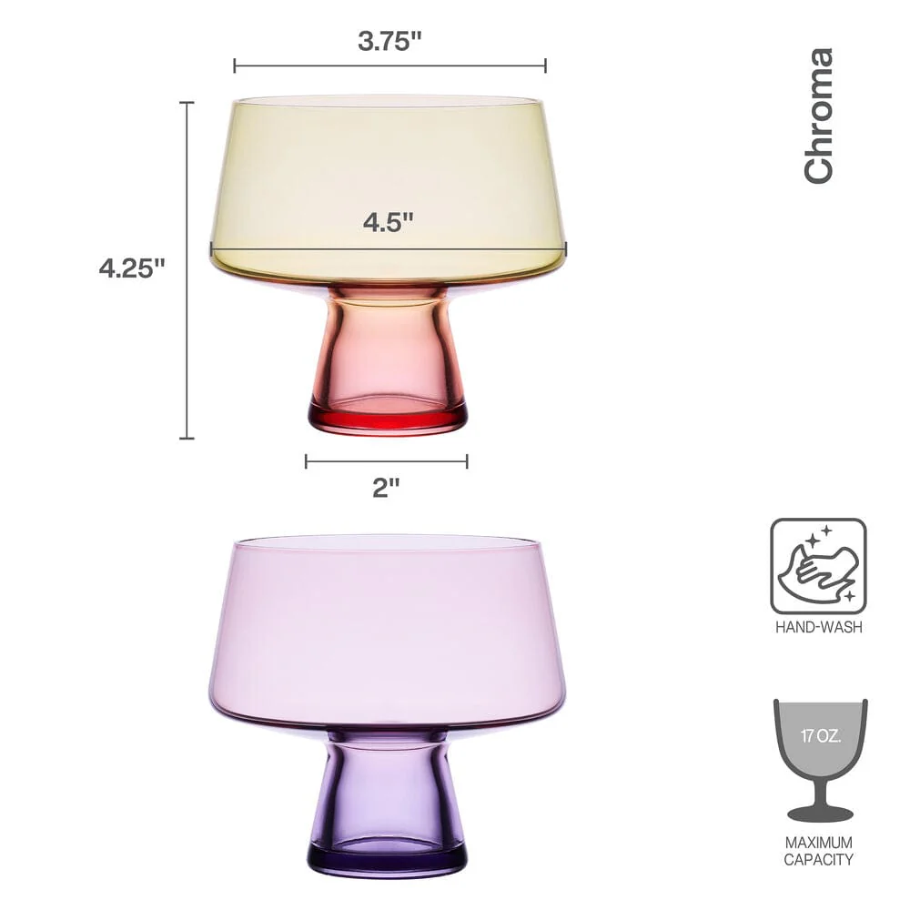 Chroma Set of 2 Martini Glasses - Image 8