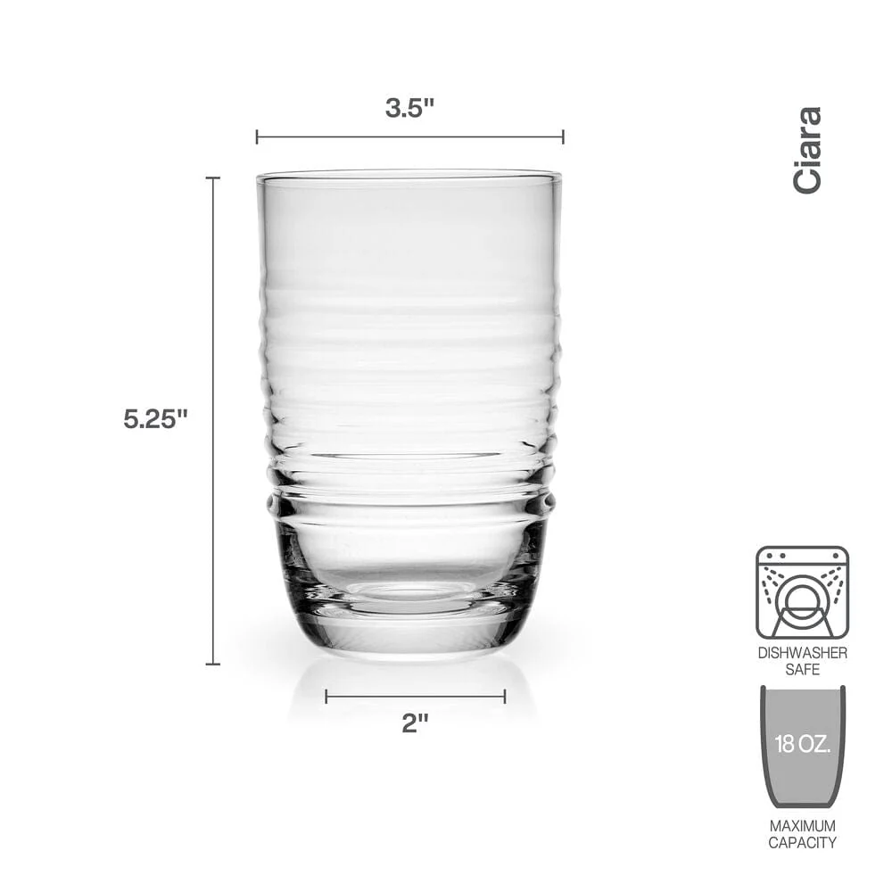 Ciara Set of 4 Highball Glasses - Image 3