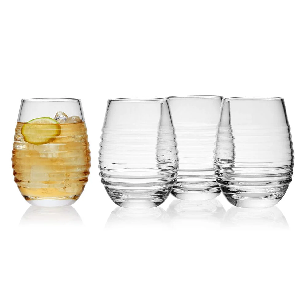 Ciara Set of 4 Stemless Wine Glasses - Image 7