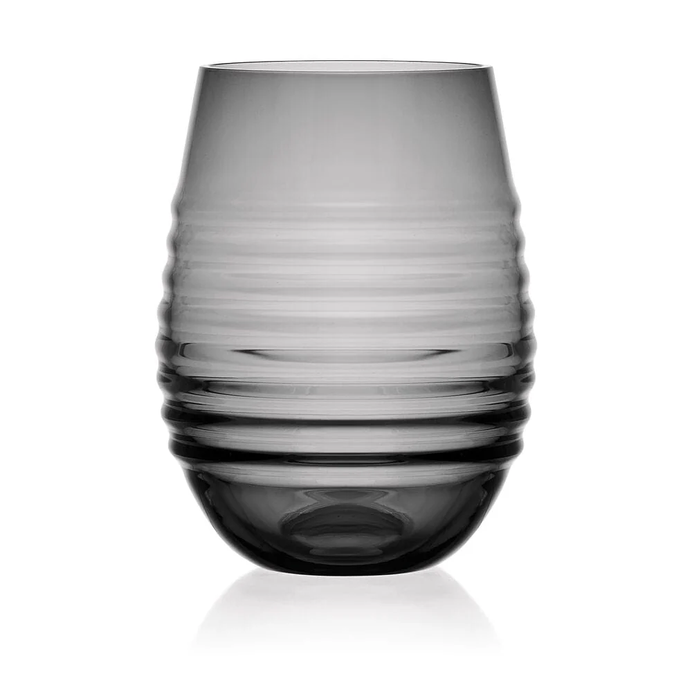 Ciara Smoke Set of 4 Stemless Wine Glasses - Image 6