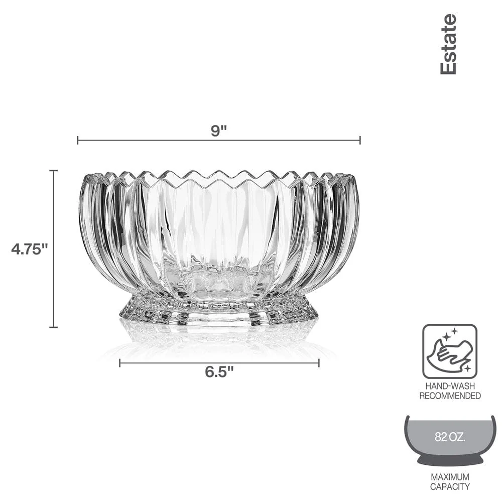 Estate Crystal Centerpiece Bowl - Image 4