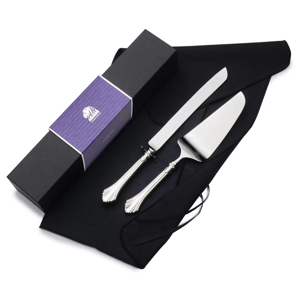 French Regency Sterling Wedding Cake Knife and Server Set - Image 3