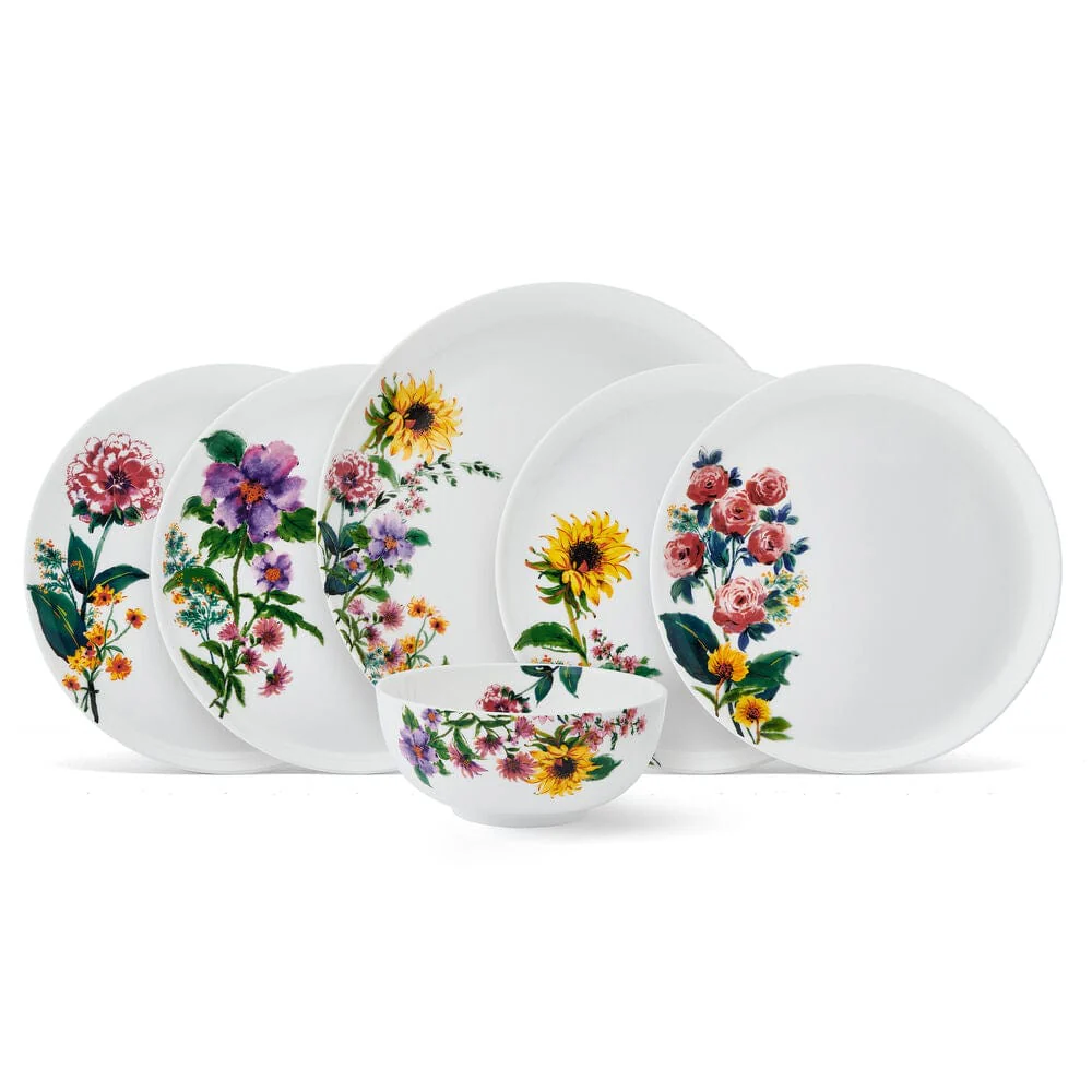 Garden of Petals 12 Piece Dinnerware Set, Service for 4 - Image 10