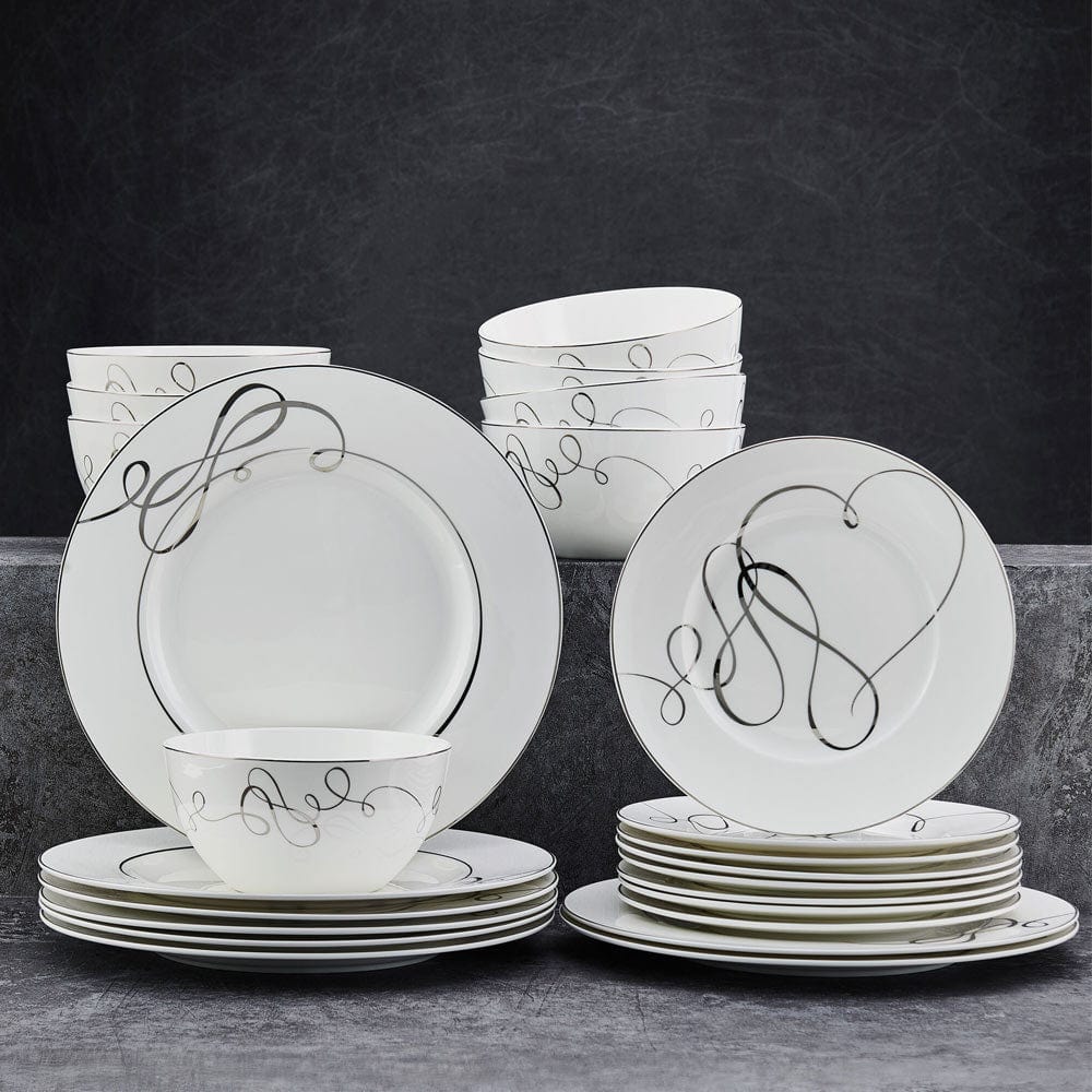 Love Story 24 Piece Dinnerware Set, Service for 8 - Image 4