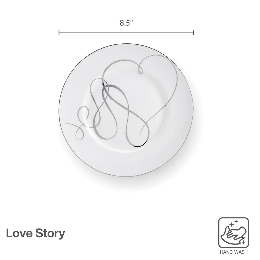 Love Story Set of 4 Salad Plates - Image 4