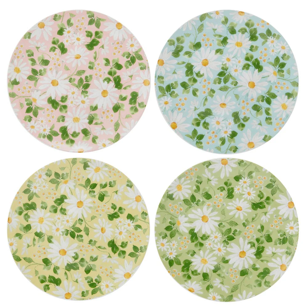 Pastel Petals Set of 4 Salad Plates - Image 8