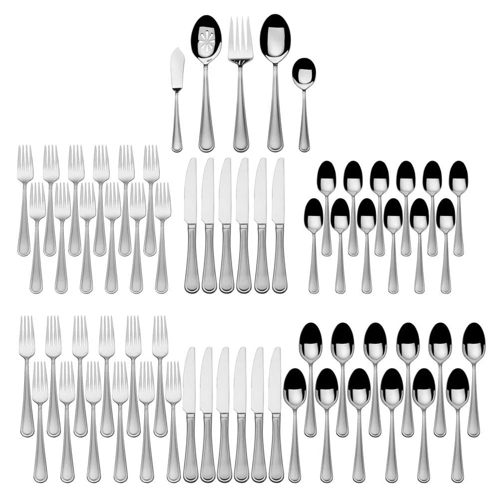 Virtuoso Frost 65 Piece Flatware Set, Service for 12 - Image 5