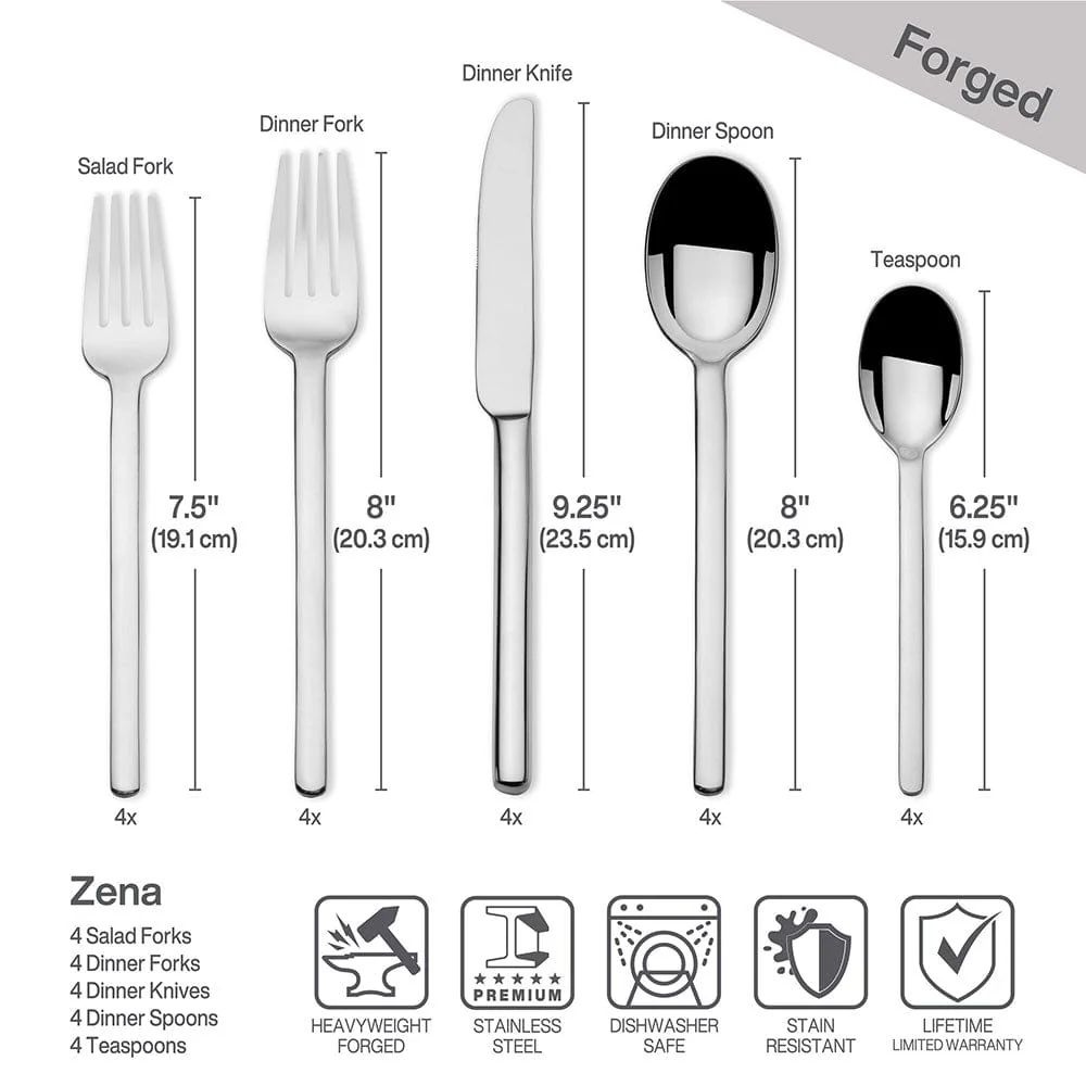Zena 20 Piece Flatware Set, Service for 4 - Image 5